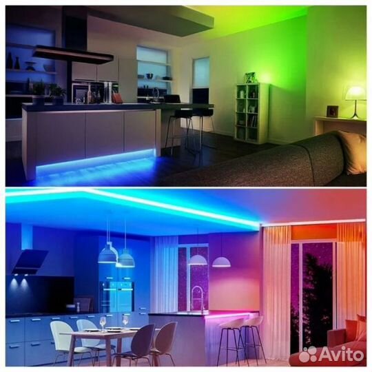 Светодиодная лента rgb ргб 5 метров