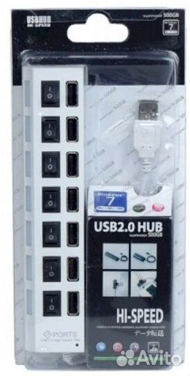 Разветвитель USB 2.0 high speed HUB JC701W