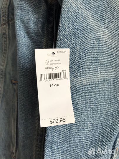 Джинсовая куртка Gap джинсовка новая 14-16