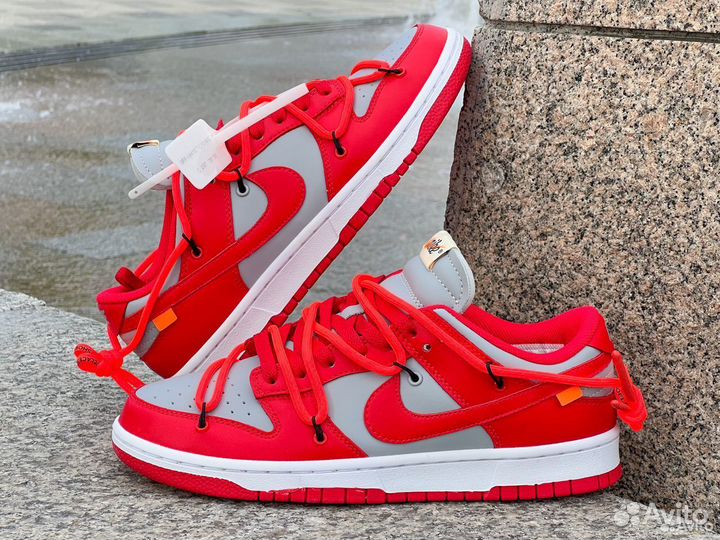 Nike Dunk Low Off-White University Red