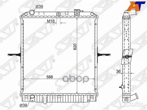 Радиатор IS0002-3 Sat
