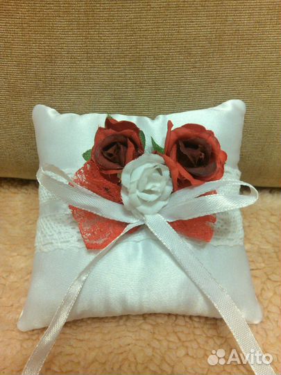Свадебная подвязка,подушечка для колец