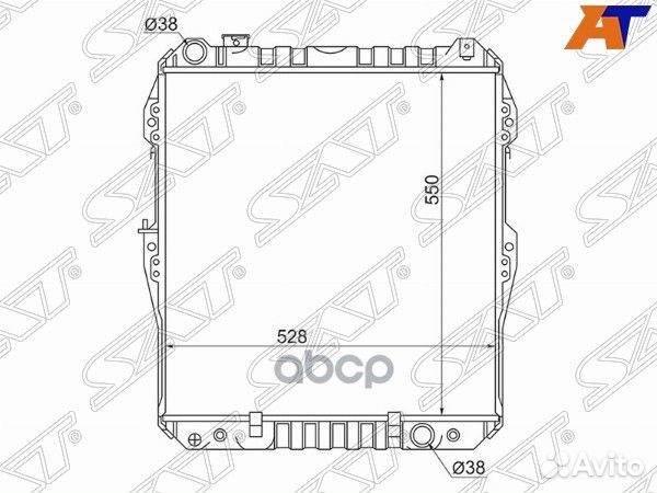 Радиатор Toyota 4Runner 89-95 / Hilux Surf 89-9
