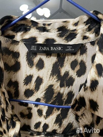 Леопардовая рубашка zara