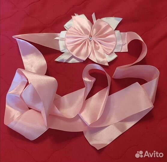 Лента с бантом на выписку