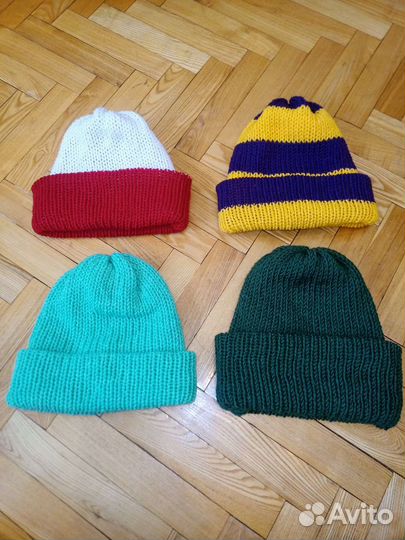 Шапка вязаная ручная работа