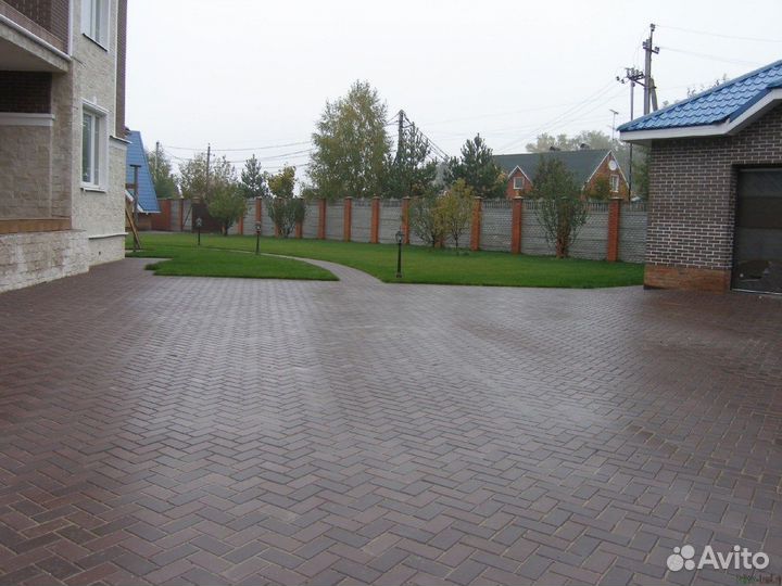 Тротуарная плитка Кирпичик