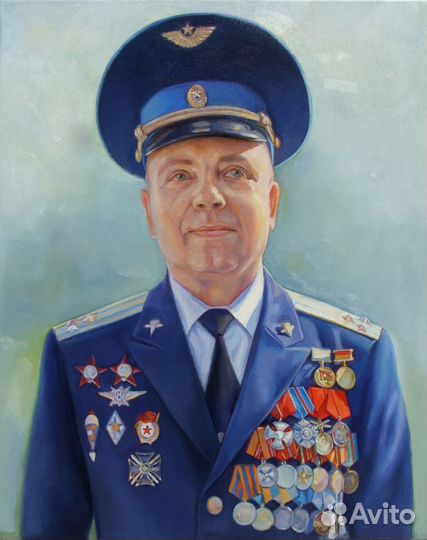 Портрет маслом на холсте