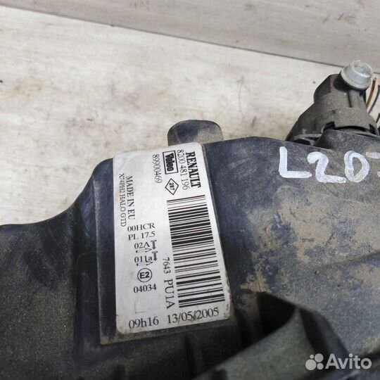 Фара левая Renault laguna 2 рестайлинг