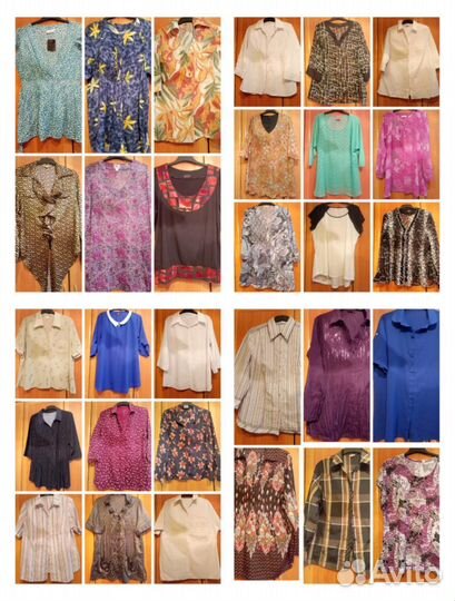 Блузки, рубашки, туники, футболки 52, 54, 56 р