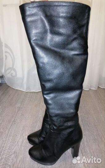 Сапоги ботфорты зимние