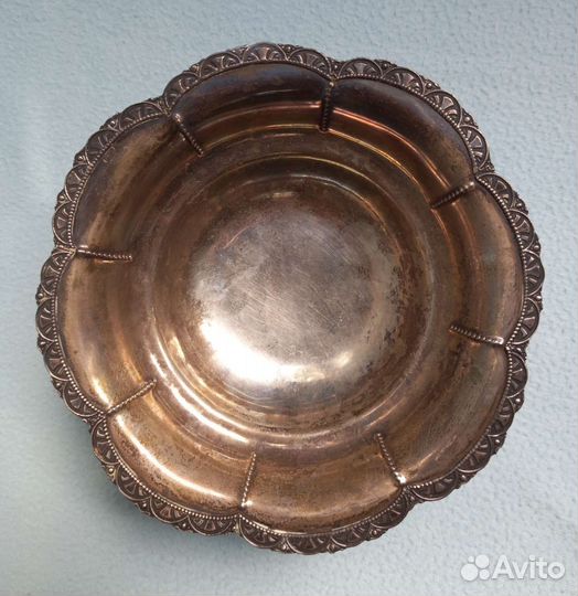 Конфетница- Орешница Серебро