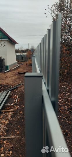 Забор профлист под ключ