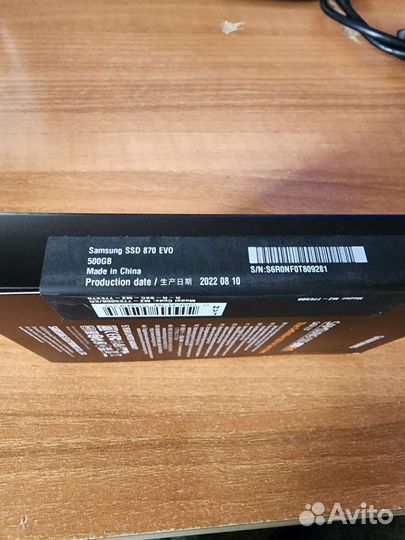 Ssd Samsung 870 evo 500gb новый