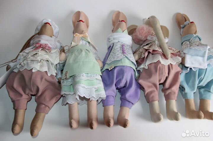 Текстильные зайчики. Пасхальный декор