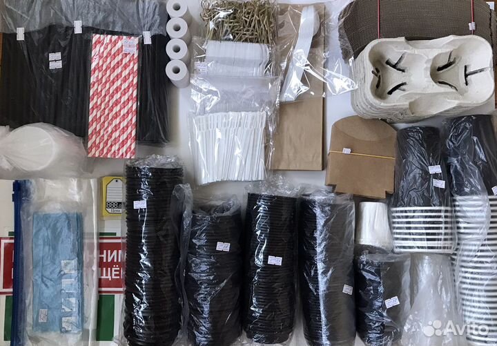 Одноразовая посуда одной коробкой