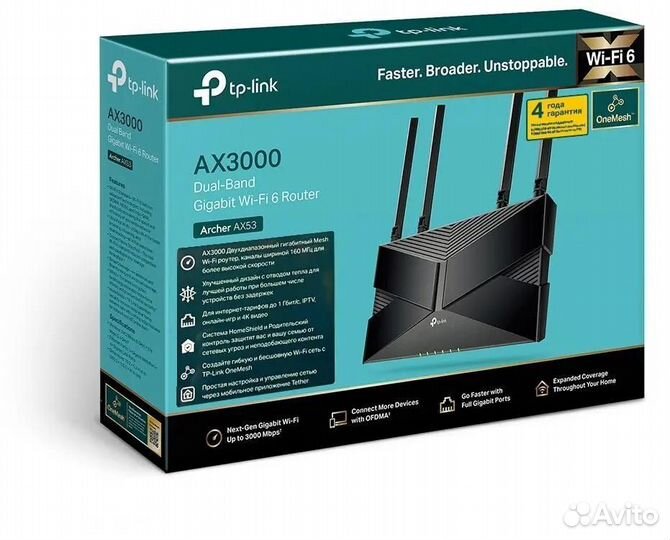 Wi-Fi роутер TP-link Archer AX53 (Новый)
