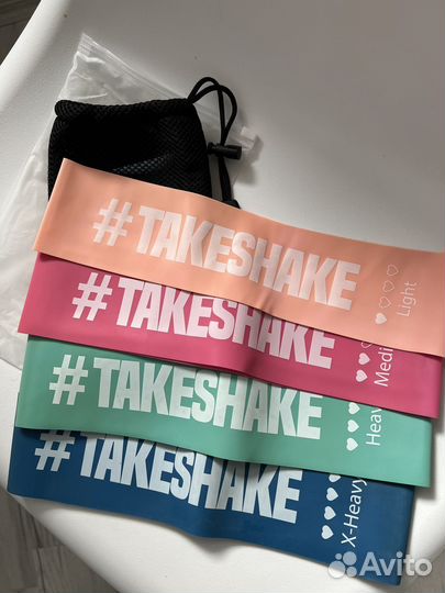 Латексные фитнес резинки ленты (набор) новые