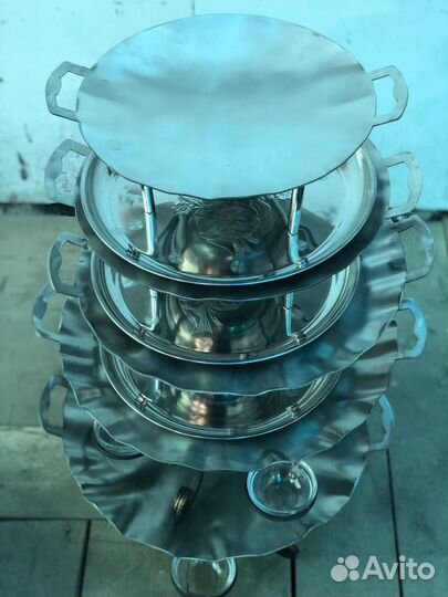 Садж для подачи шашлыка,нерж