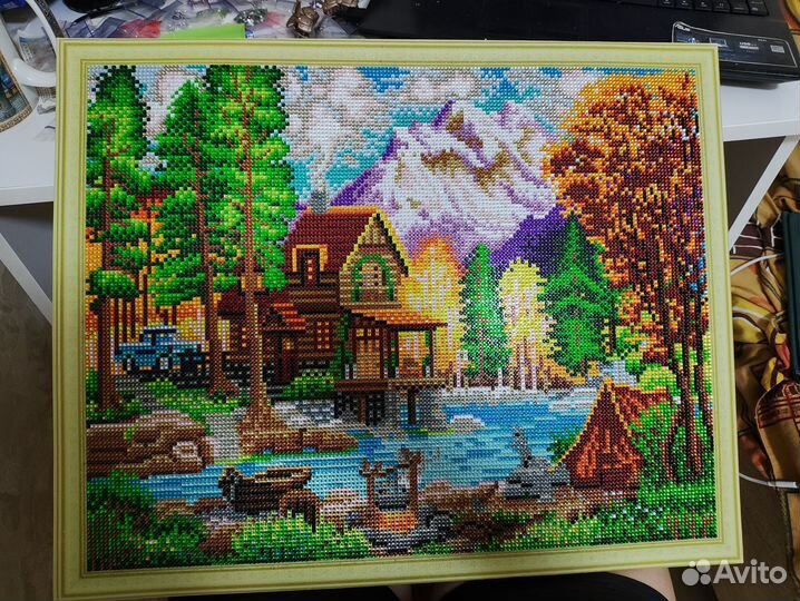 Готовая Картина по номерам алмазная мозаика
