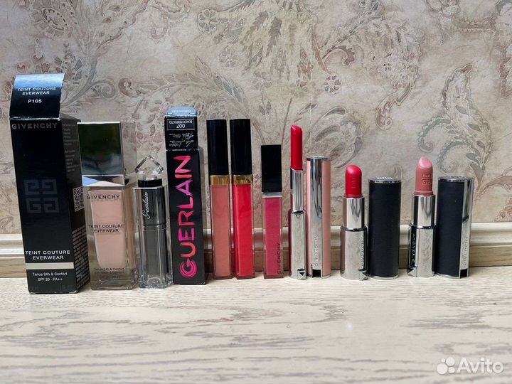 Блеск для губ, помада, тушь Guerlain Chanel dior