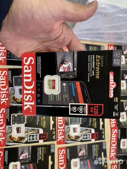Карта памяти micro sd 128 Sandisk extrem (190/90)