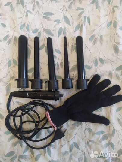 Плойка стайлер для волос (5 насадок)