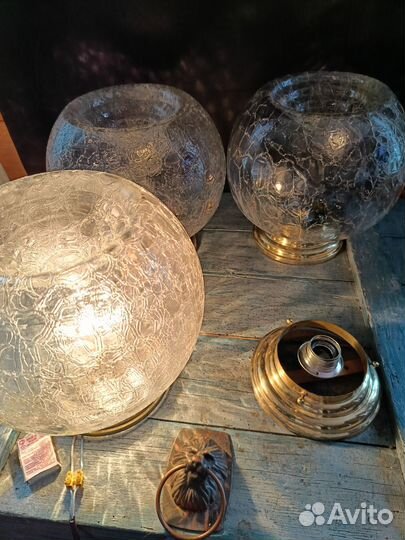 Светильник СССР винтаж ретро настольная лампа