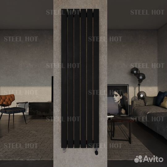 Вертикальный трубчатый радиатор Steel Hot