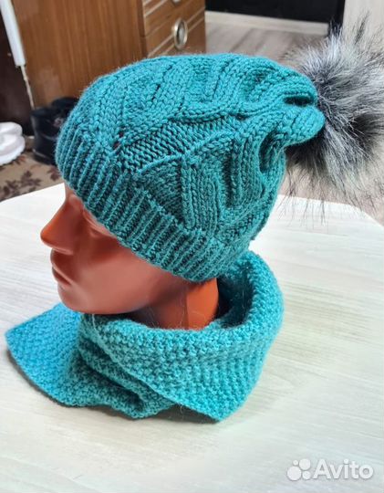 Комплект шапка и снуд