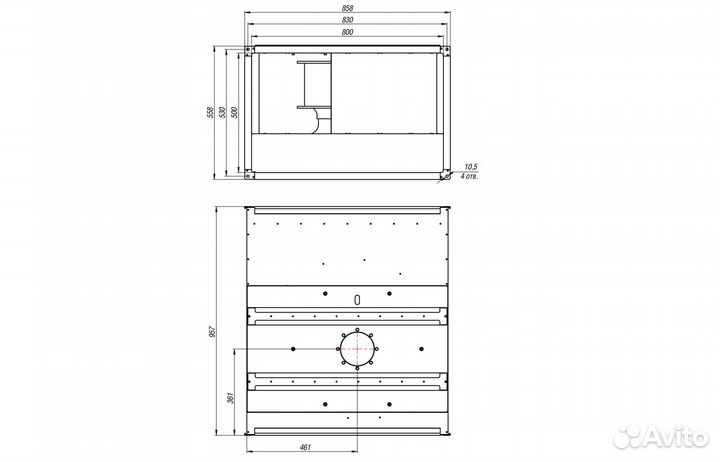 Канальный вентилятор вкп-Б №80-50
