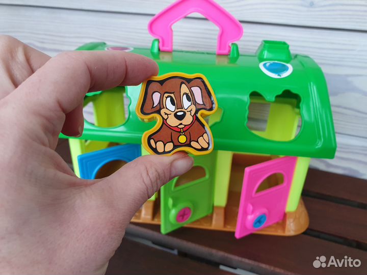 Сортер домик для зверей развивающие игрушки