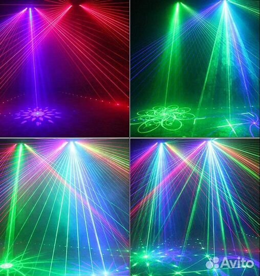 Светомузыка Профессиональное лазер Super Dj 6-eyer