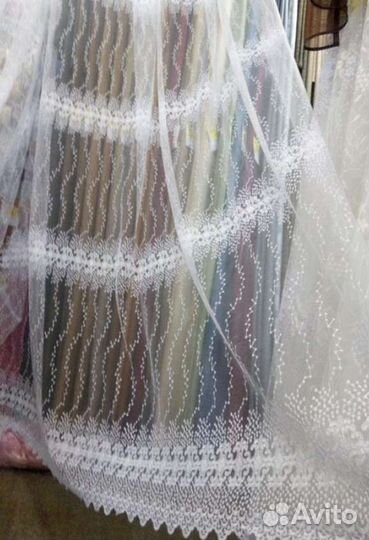 Тюль фатин, готовые комплекты