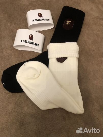 Носки белые Bape