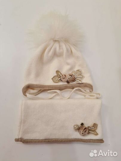 Шапка и снуд для девочки