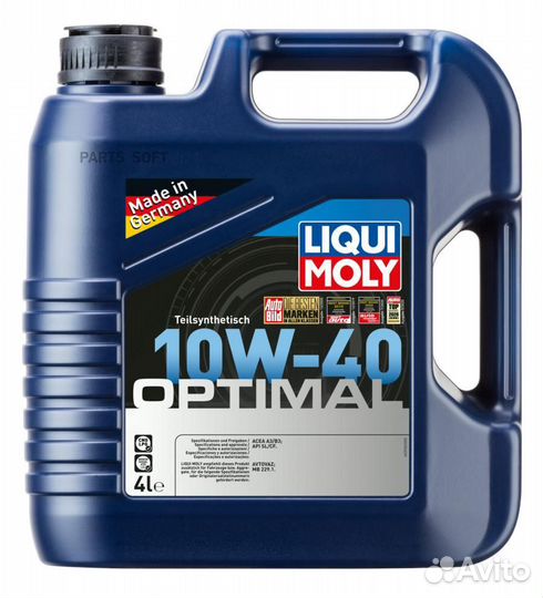 Liqui moly 3930 Масло моторное Optimal 10W-41 4(л)