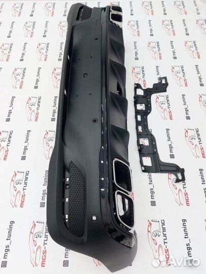 Диффузор с хром насадками 63 AMG GLE-Coupe C167