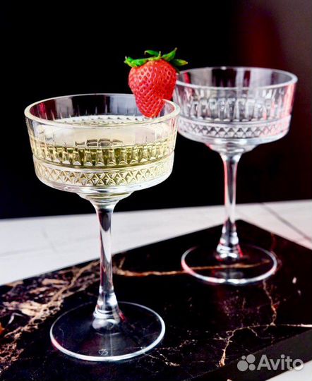 Бокалы-креманки для шампанского