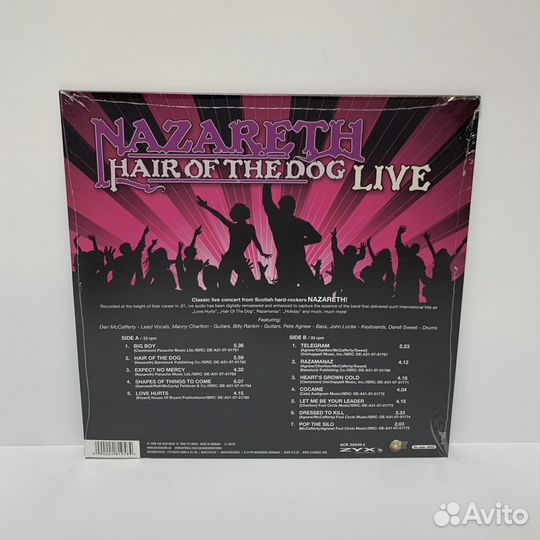 Nazareth - Hair of the dog Live (LP) vinyl