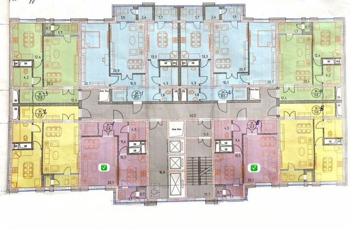 Своб. планировка, 45,8 м², 7/31 эт.