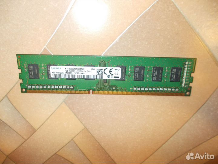 4GB DDR3L 1600Mhz Samsung PC3L-12800U
