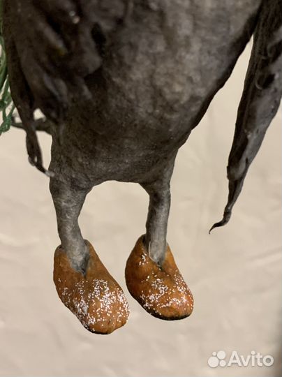 Ватная елочная игрушка