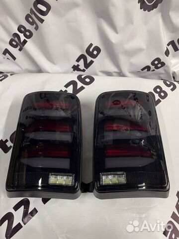 LADA Niva Фонари стиль Mercedes AMG Черные