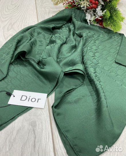 Шелковый платок Dior однотонный разные цвета