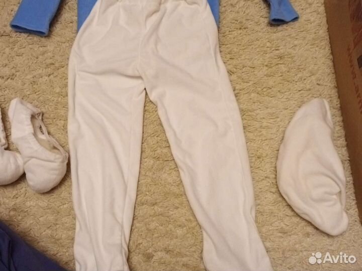 Новогодний костюм смурфика