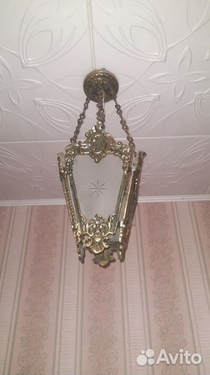 Люстра античная бронза