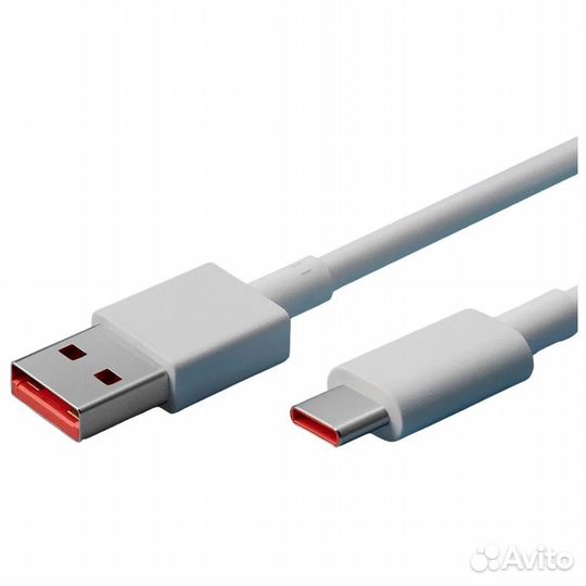 Кабель USB-Type C 1m белый Xiaomi 6A #366969