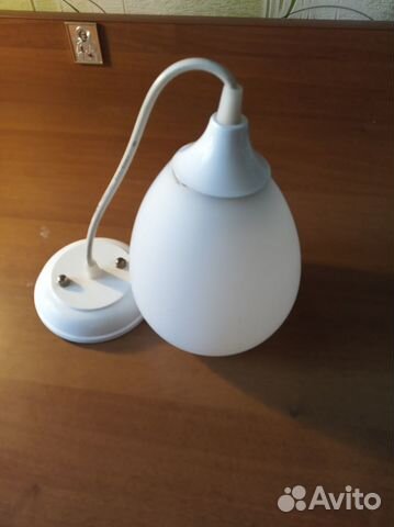 Светильник потолочный одинарный стеклянный плафон