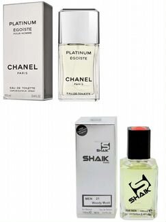 Мужские духи shaik M21 Chanel Egoiste Platinum
